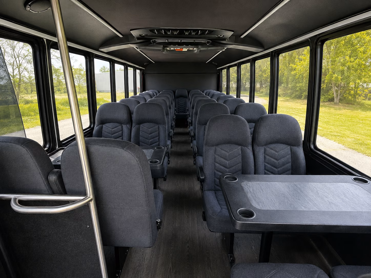 little rock 18 passenger minibus inside