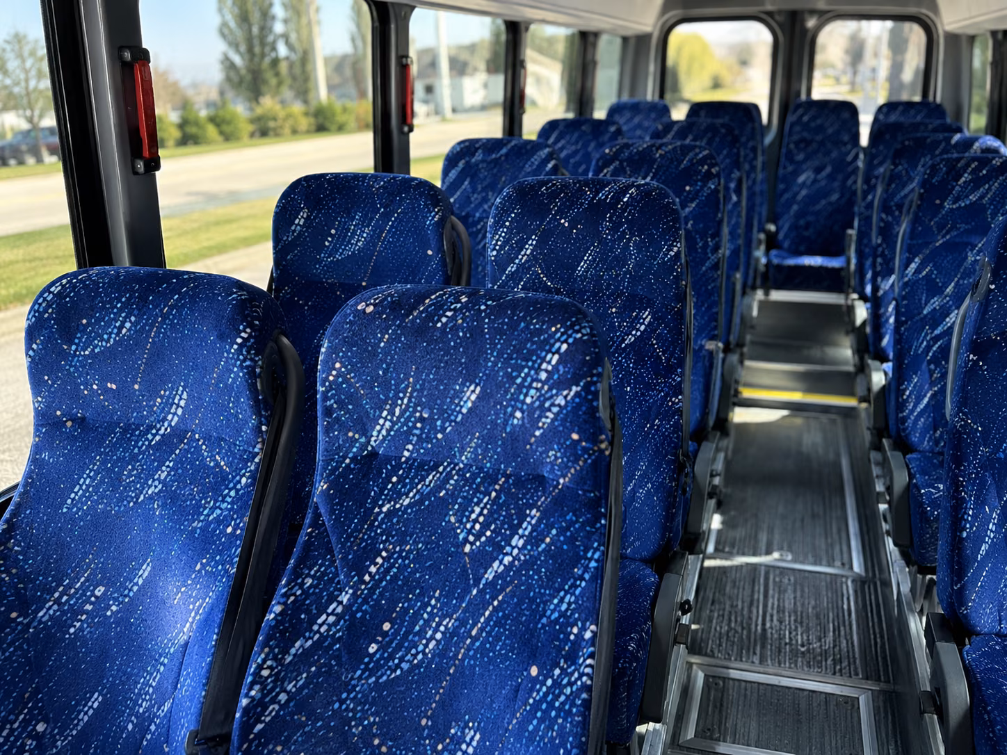 little rock 20 passenger minibus interior