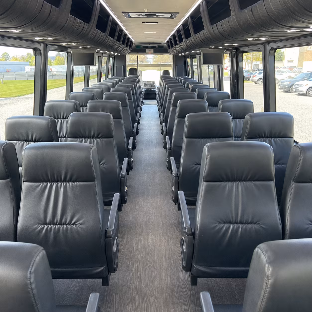 little rock 28 passenger minibus inside