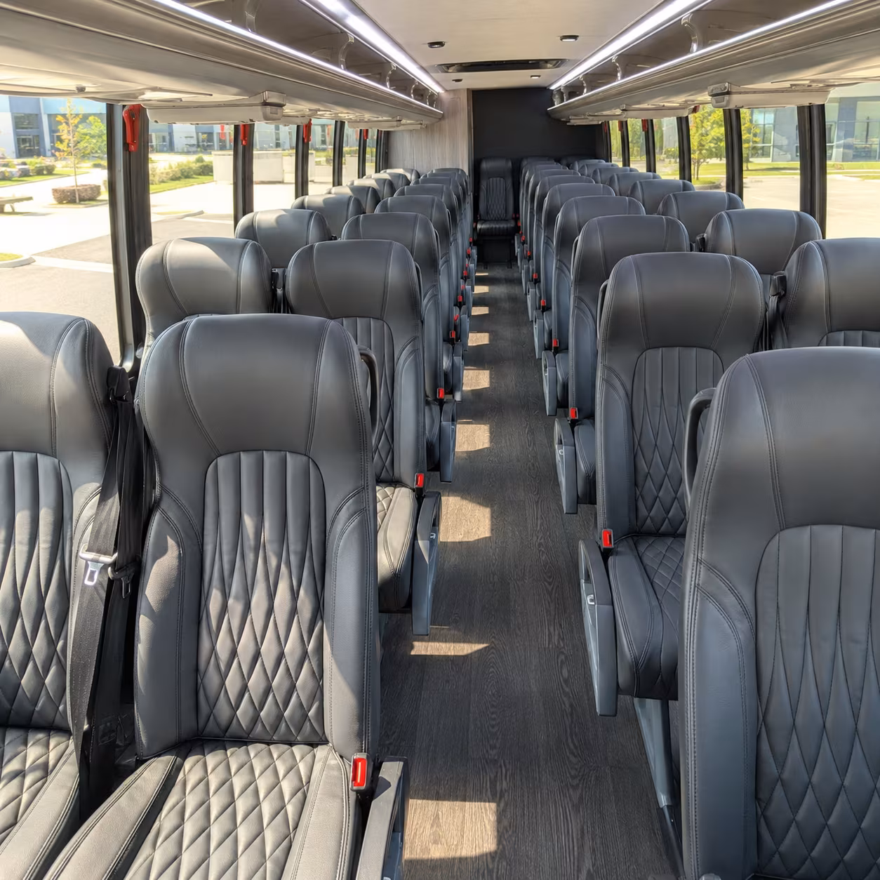 little rock 35 passenger minibus inside