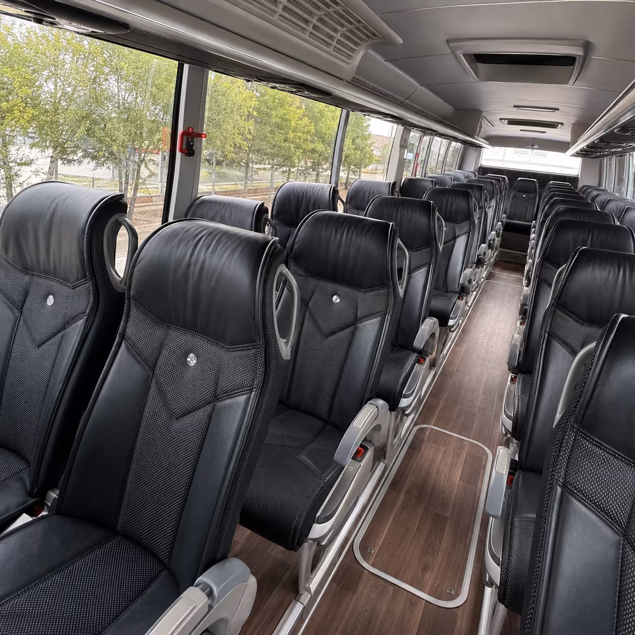 little rock charter bus inside