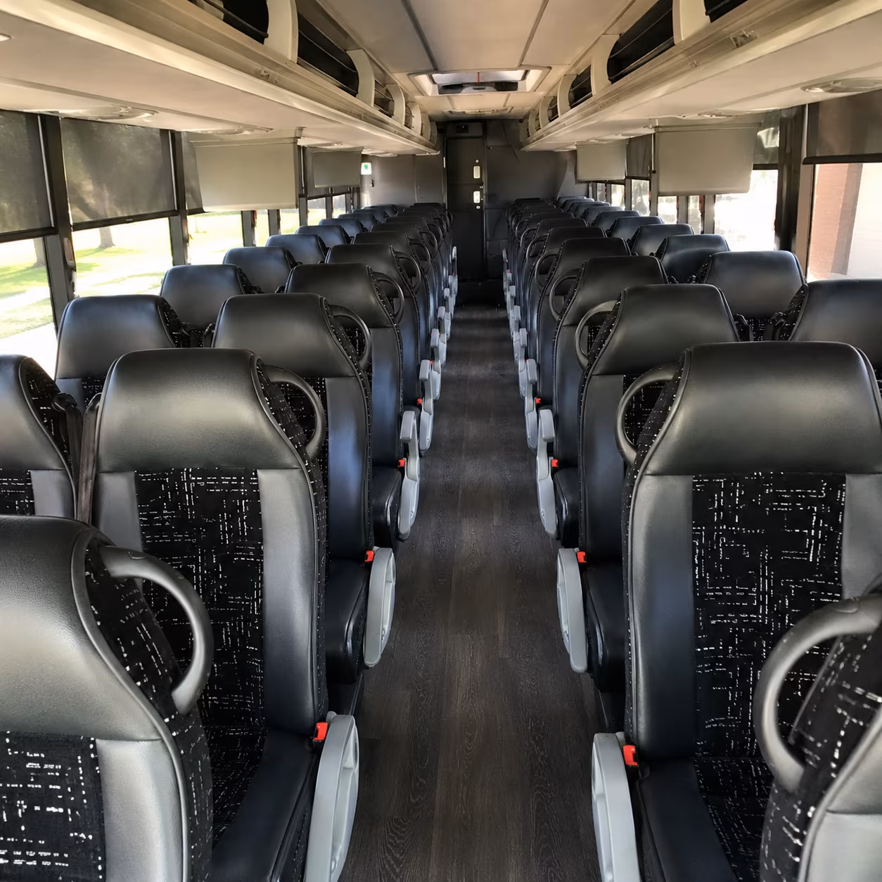 little rock charter bus interior